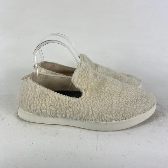 Allbirds Shoes Women's 9 White Merino Cozy Casual Wool Lounger Fluffs Slip-On - Picture 2 of 10